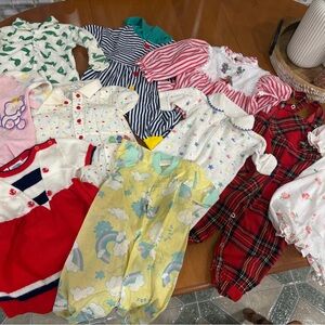 Vintage Assorted Baby Onesies and Rompers